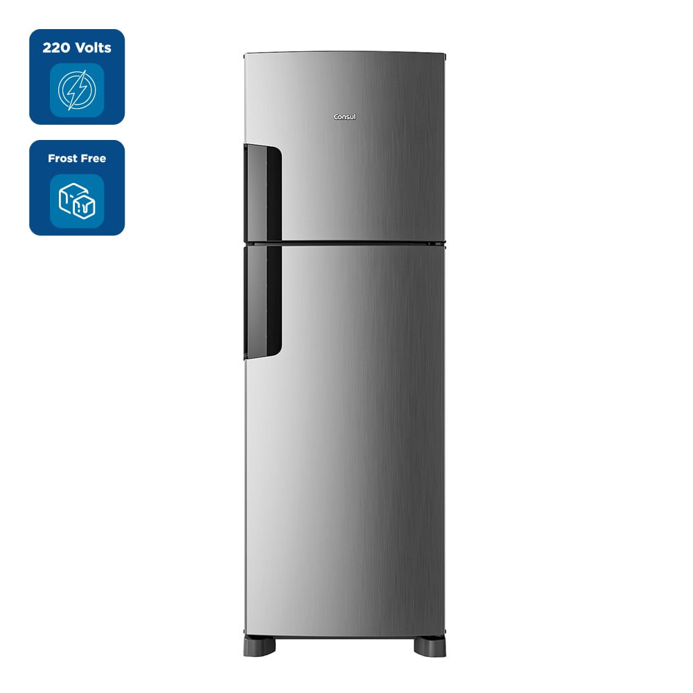 Refrigerador Consul 377 Litros Frost Free Inox CRM44MK - 220 Volts